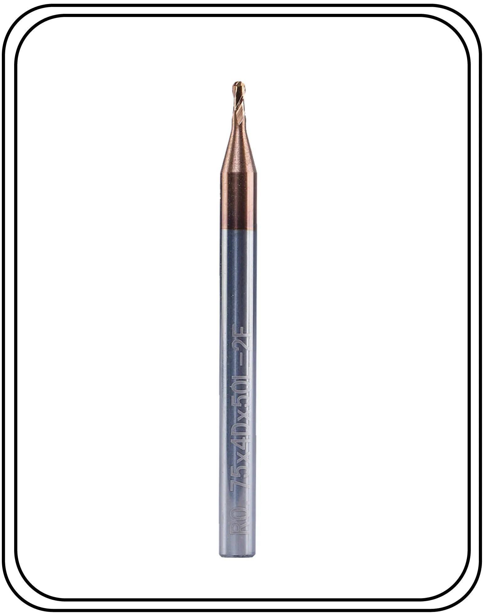 1.5 Mm Carbide Ballnose 55 HRC PACK OF 2