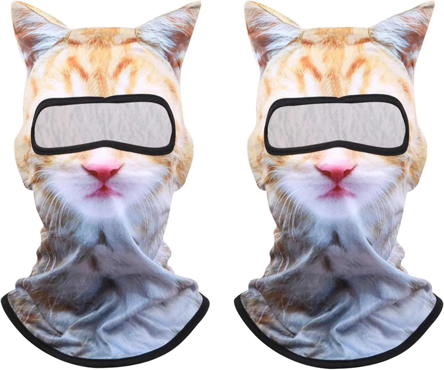 3D Cat Ski Balaclava Sheisty Face Mask with Ears for Music Festivals Raves Ski Halloween Party Outdoor Activities