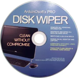 Arduinosoft Permawipe: Cleaning Tool to Permanently Wipe Drive Contents before Reinstallation of the Operating System