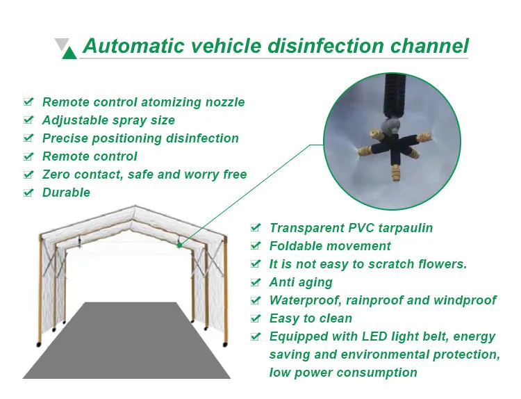 Automatic Public Vehicles Disinfection Fast Channel Equipment