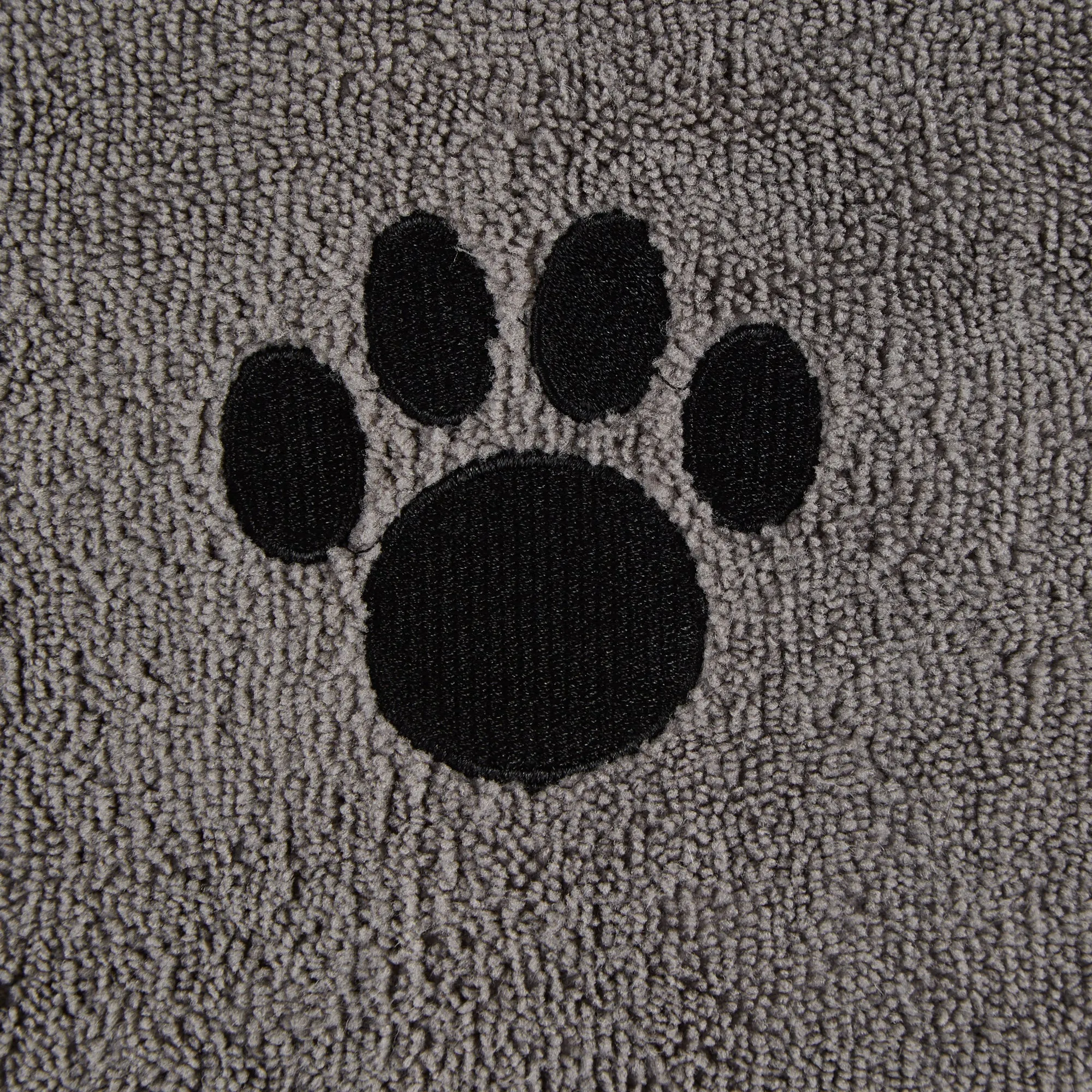 Bone Dry Large Pet Towel, Absorbent Microfiber, Gray, 41x23.5"