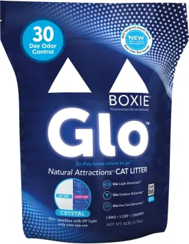 Boxiecat Glo Natural Attractions Dust-Free Odor Control Scented Non-Clumping Crystal Cat Litter - 6 Lbs
