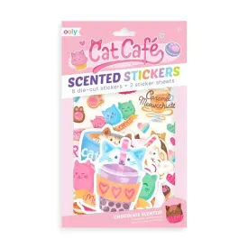 Cat Cafe Scented Stickers