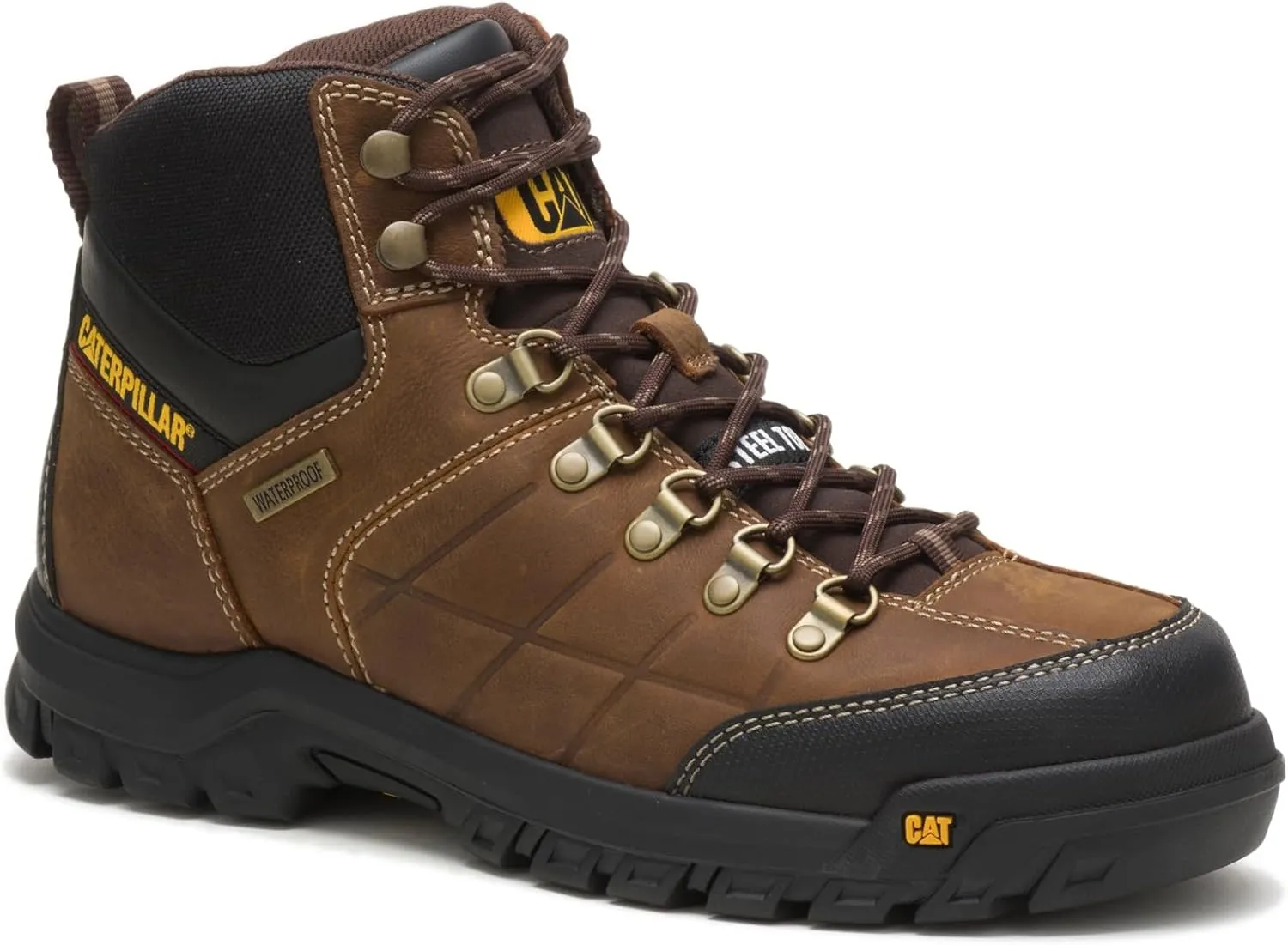 CAT Mens Threshold Waterproof Steel Toe Work Boot