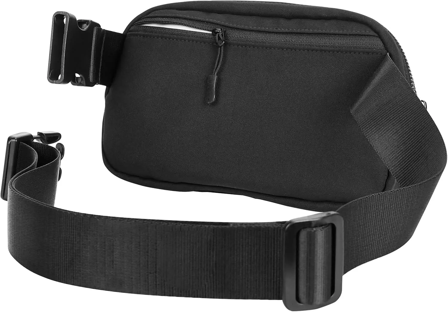 Fanny Pack with Anti Theft for Women Men, Unisex Small Crossbody Belt Bag for Traveling Hiking Running Workout, Everywhere Waist Bag Pack with Adjustable Strap - Black