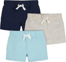 Gerber Baby Boys' Toddler 3-Pack Pull-on Knit Shorts