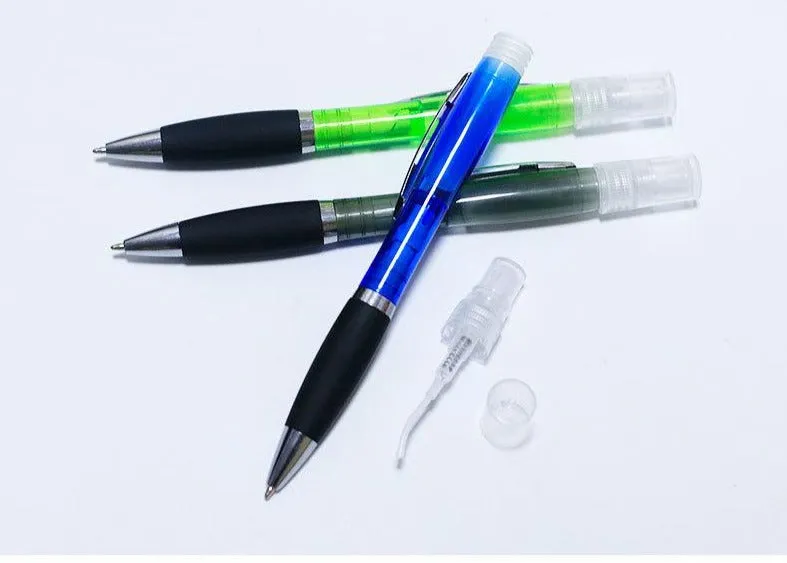 Multifunctional disinfectant pen with alcohol spray sterilizing ball pen