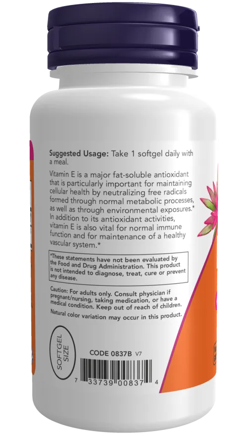 Now E-400 With D-Alpha Tocopheryl