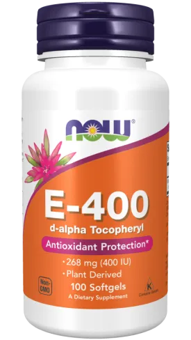 Now E-400 With D-Alpha Tocopheryl