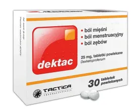 Painkiller (painkillers) Dektac, toothache, muscle pain, menstrual pain