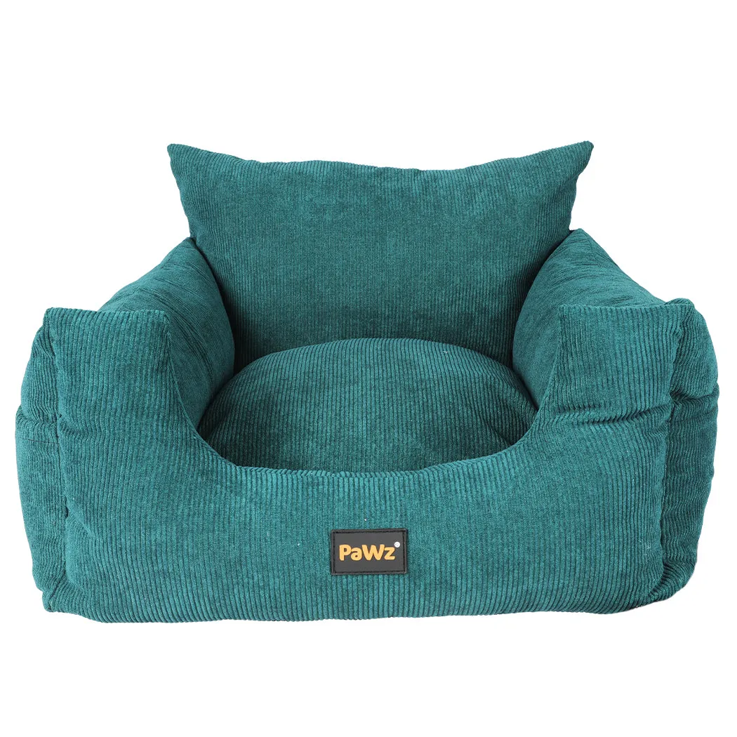 Pet Car Booster Seat Dog Protector Portable Travel Bed Removable Green M - Green Medium