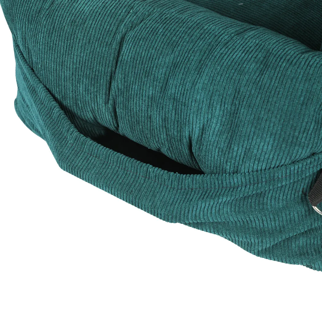Pet Car Booster Seat Dog Protector Portable Travel Bed Removable Green M - Green Medium