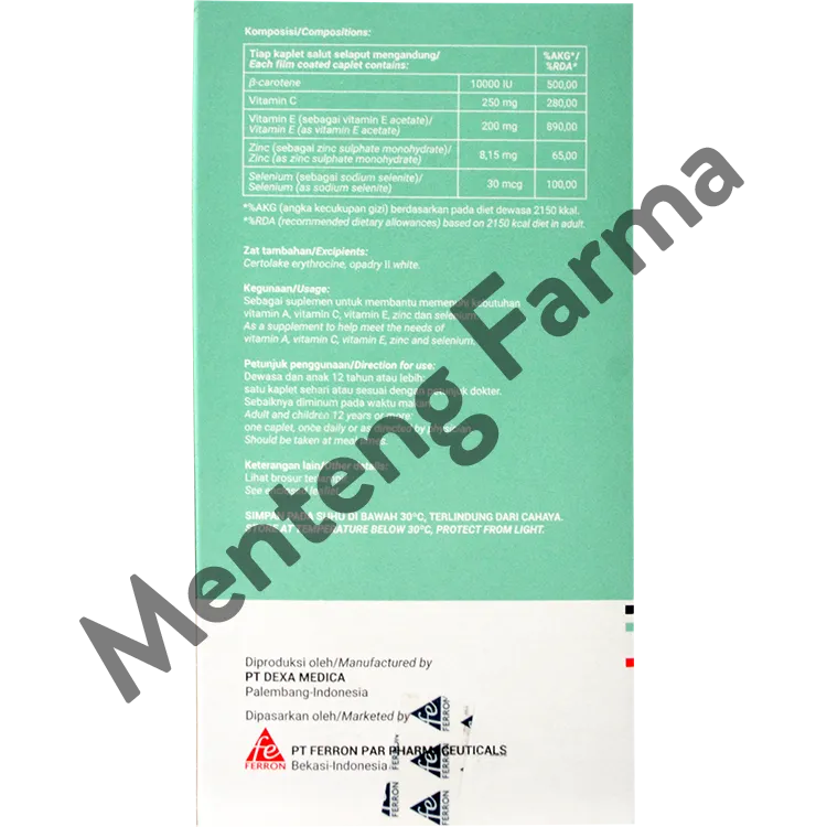 Seloxy Dus Isi 5 Strip - Vitamin A, C, E, Zinc dan Selenium