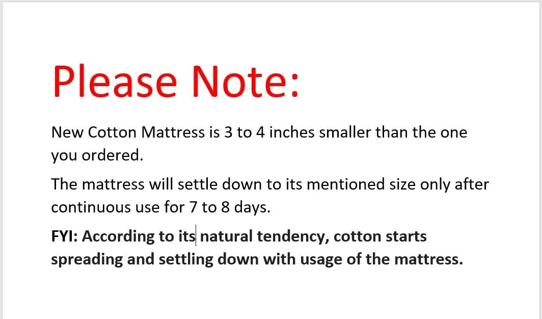 SPINEHEAL MATTRESS Box Type Soft Cotton Filled Foldable Bed Mattress, Firm Gadda for Floor, Bed, Travelling, Light Weight, Single Size Mattress (72 x 30 x 5 Inches)