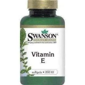 SWANSON Vitamin E 200 IU x 60 Capsules