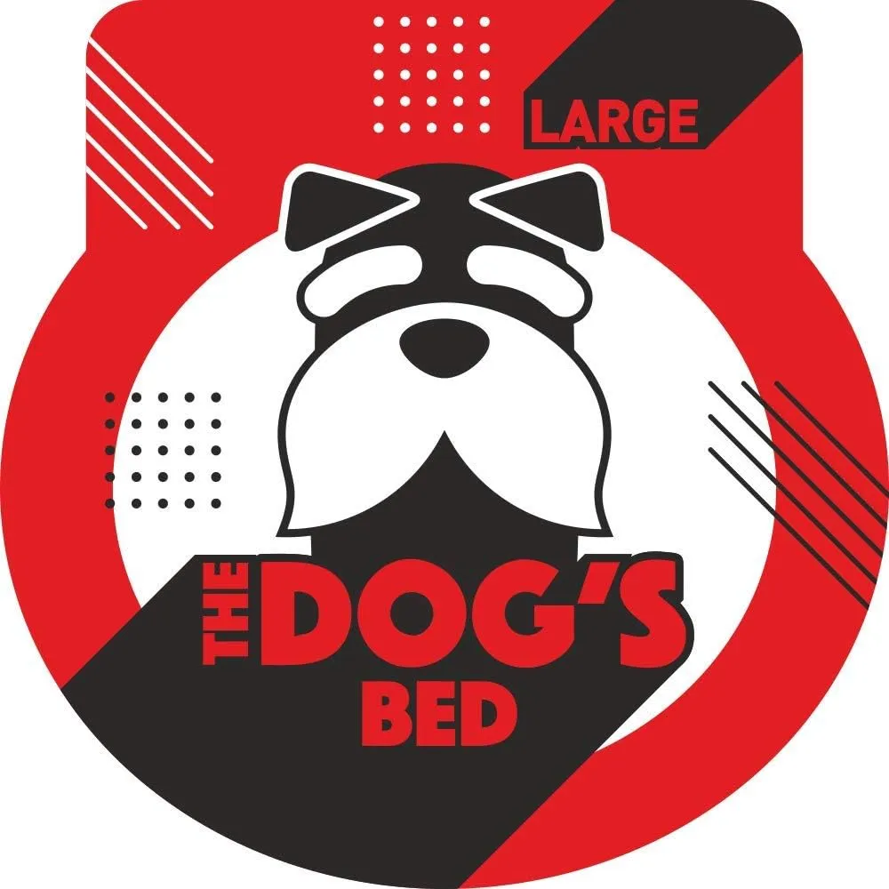 The Dog's Bed Utility Waterproof Dog Bed, Large, Durable Grey Oxford Fabric, Tough YKK Zippers, Washable Reversible Cover for Home, Car, Crate & Yard, Puppy & All Pet Comfort
