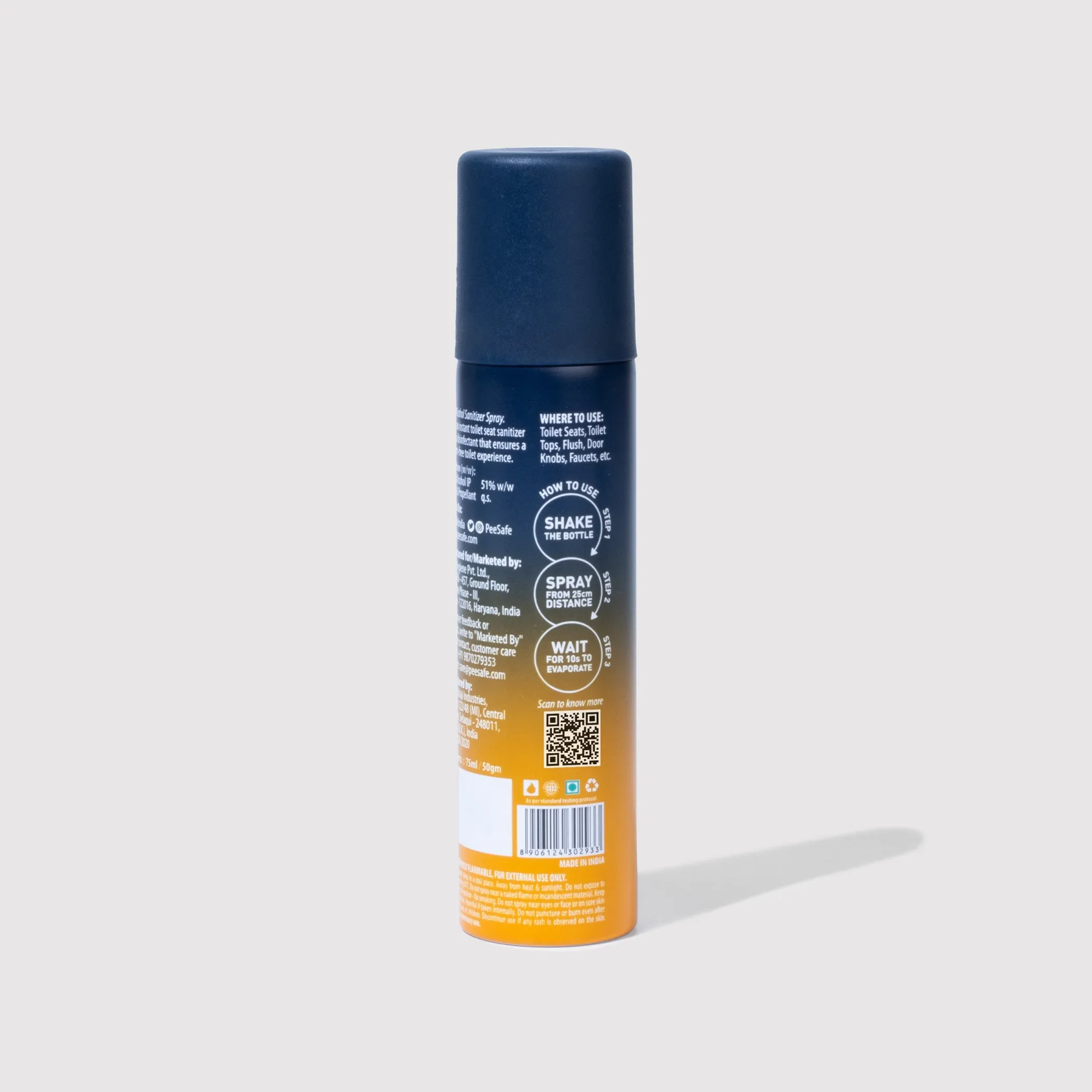 Toilet Seat Sanitizer Spray (Citrus) - 75 ML - BULK BUY