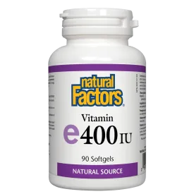 Vitamin E  Natural Source 400 IU, Softgels