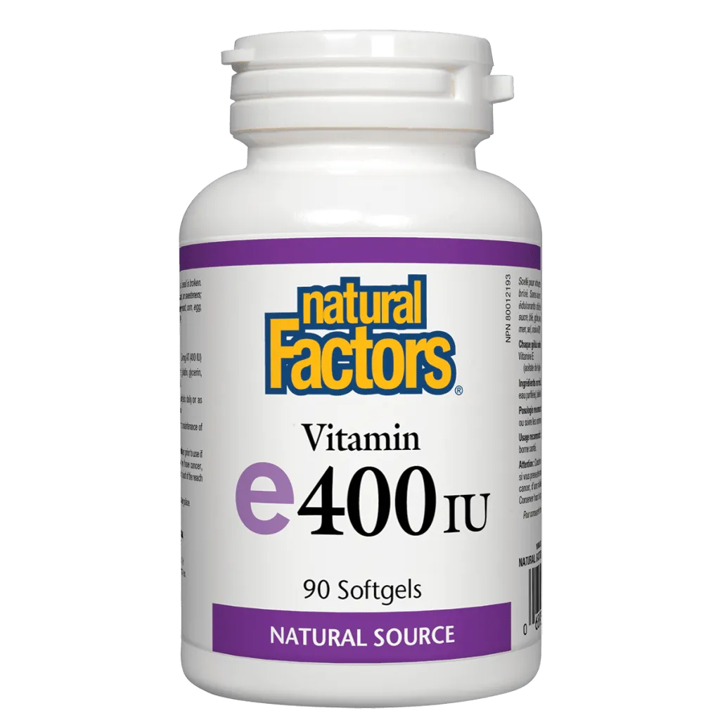 Vitamin E  Natural Source 400 IU, Softgels